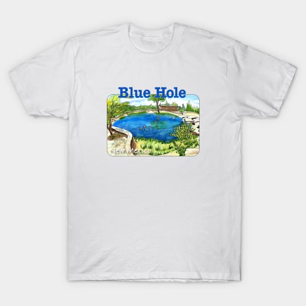 Blue Hole, New Mexico T-Shirt by MMcBuck